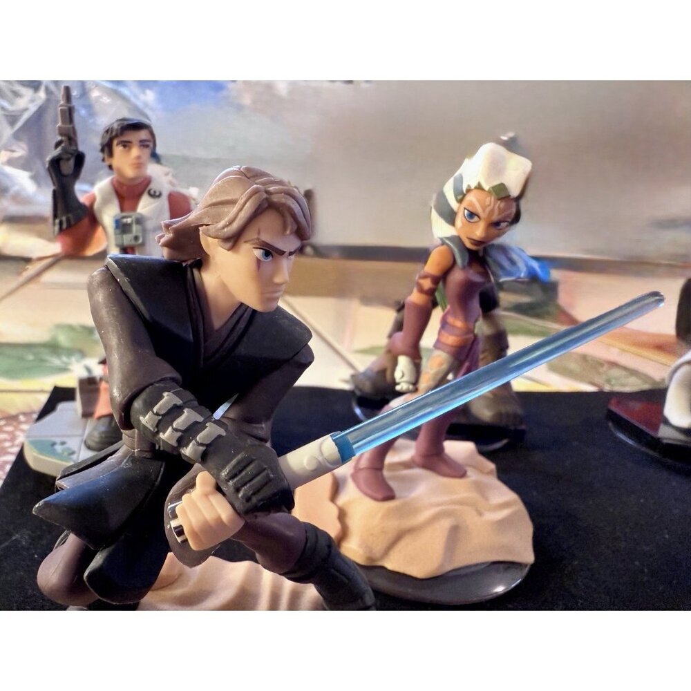 Disney Star Wars Lot of 7 Figures Luke, Princess Leia, Chewbaca, Et